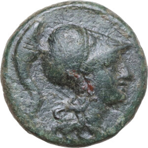 obverse: Southern Lucania, Heraclea. AE 13.5 mm, c. 3rd century BC