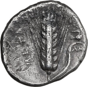 reverse: Southern Lucania, Metapontum. AR Stater, c. 340-330 BC