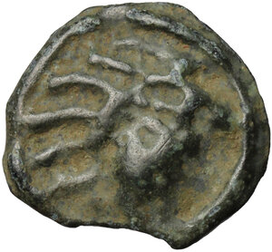 obverse: Northwest Gaul, Senones. Potin Unit, c. 100-50 BC