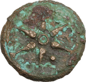 obverse: Inland Etruria, uncertain mint. AE Struck Uncia, 3rd century BC, uncertain mint