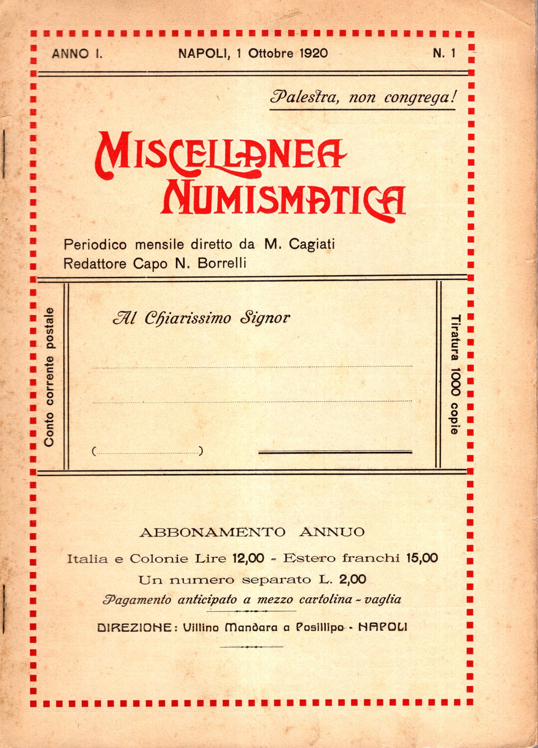 Dritto moneta