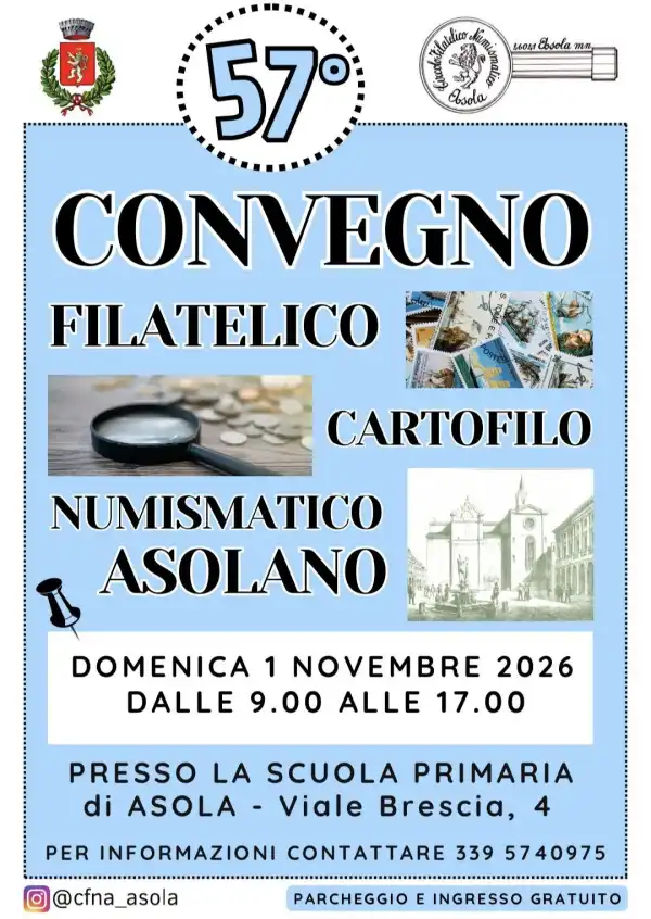 Locandina evento: 57° Convegno Numismatico Asola (MN)