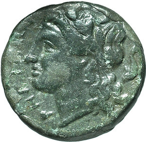 Bruttium, Rhegium Obolo, 350-270 a.C. foto 1