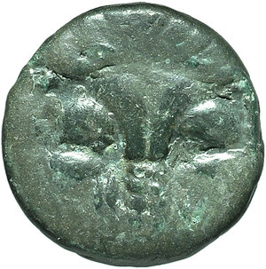 Bruttium, Rhegium Obolo, 350-270 a.C. foto 1