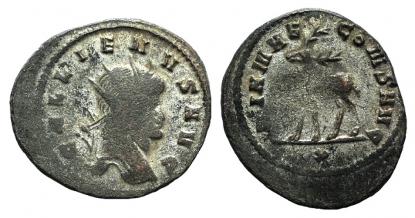 Gallienus (253-268). Antoninianus. Rome, 267-268. R/ Stag foto 1