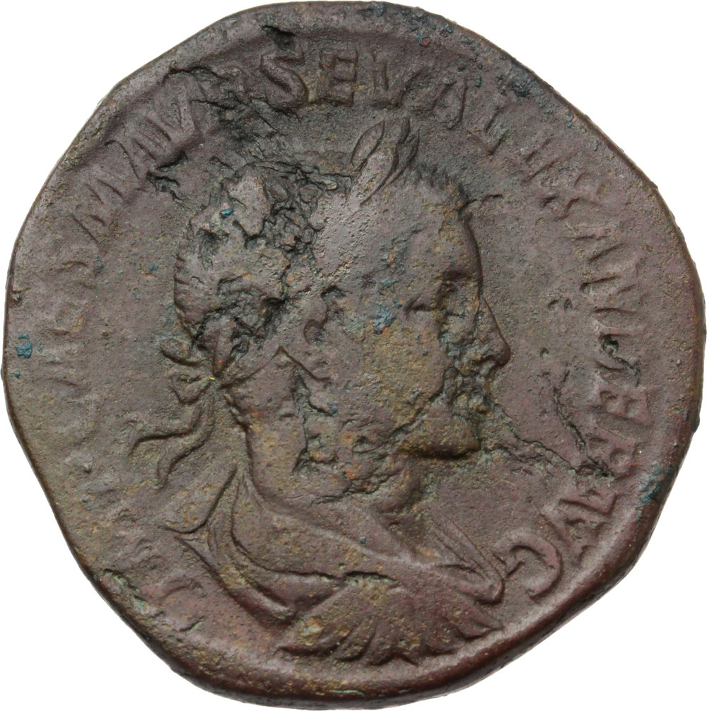 Severus Alexander (222-235). AE Sestertius, 223 A.D. Obv. IMP CAES M AVR SEV ALEXANDER AVG. Laureat foto 1