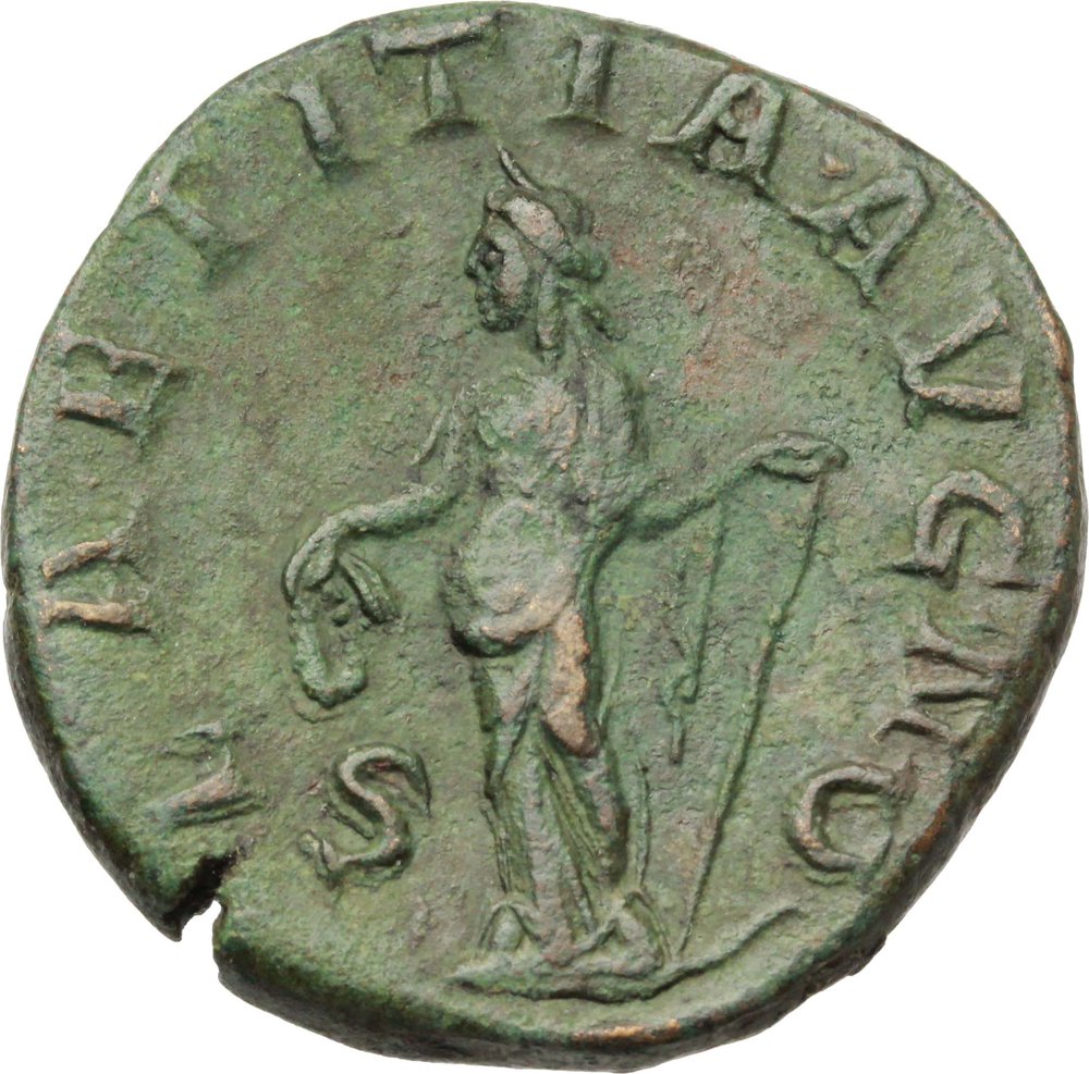 Gordian III (238-244). AE Sestertius, 241.243. Obv. IMP GORDIANVS PIVS FEL AVG. Laureate, draped an foto 1