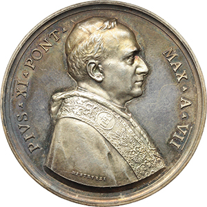 Pio XI (1922-1939), Achille Ratti Medaglia annuale, A. VII. Istituzione del Collegio Russo. foto 1