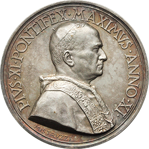 Pio XI (1922-1939), Achille Ratti Medaglia annuale, A. XI. foto 1