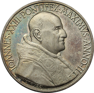 Giovanni XXIII (1958-1963), Angelo Roncalli Medaglia annuale, A. II. Consacrazione dei Vescovi miss foto 1