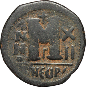 Justin II (565-578). AE Follis, Theoupolis (Antioch) mint. foto 1
