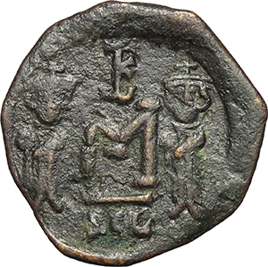 Constans II, with Constantine IV (641-668). AE Follis, Syracuse mint, struck 659-668. foto 1