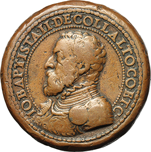 Venezia Giovanni Battista II di Collalto (1514- dopo il 1570), storico Medaglia 1560. foto 1