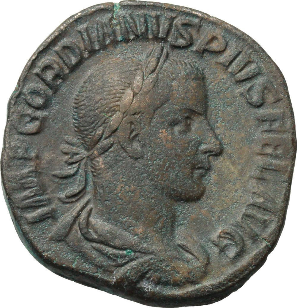 Gordian III (238-244). AE Sestertius. foto 1