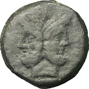 M. Atilius Saranus. AE As, 148 BC. foto 1