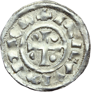 Francia. Riccardo I (943-996). Denaro, Rouen. foto 1