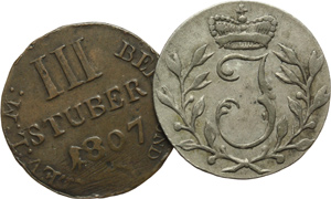 Germania-Berg. Gioacchino Murat (1806 – 1808). 3 Stuber 1806 e 1807. foto 1