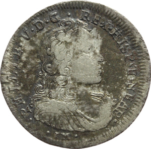 Napoli. Filippo V (1700-1707). Carlino 1701. foto 1