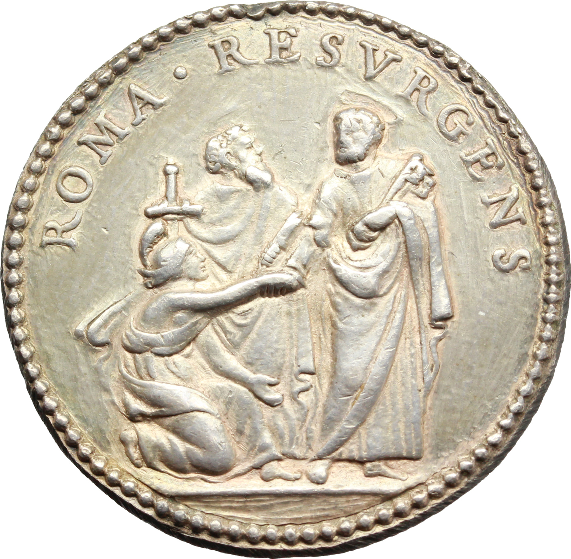 Clemente X (1670-1676), Emilio Bonaventura Altieri. Medaglia A. I, per l'elezione al Pontificato. foto 1