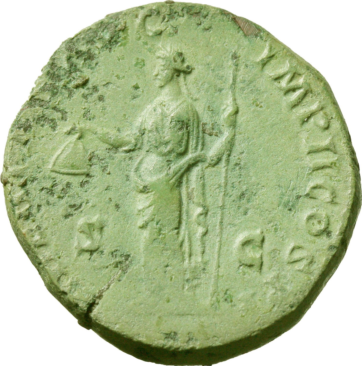 Commodus as Augustus with M. Aurelius (177-180). AE Sestertius, struck 178 AD. Obv. L AVREL COMMODV foto 1