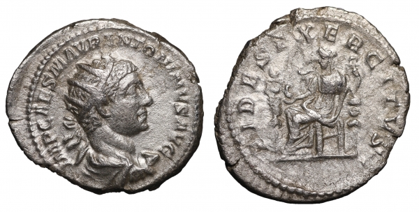 Elagabalus. AR Antoninianus. Rome. AD 218-222. 4,4 gr. – 23,00 mm. O:\ IMP CAES M AVR ANTONINVS AVG, foto 1