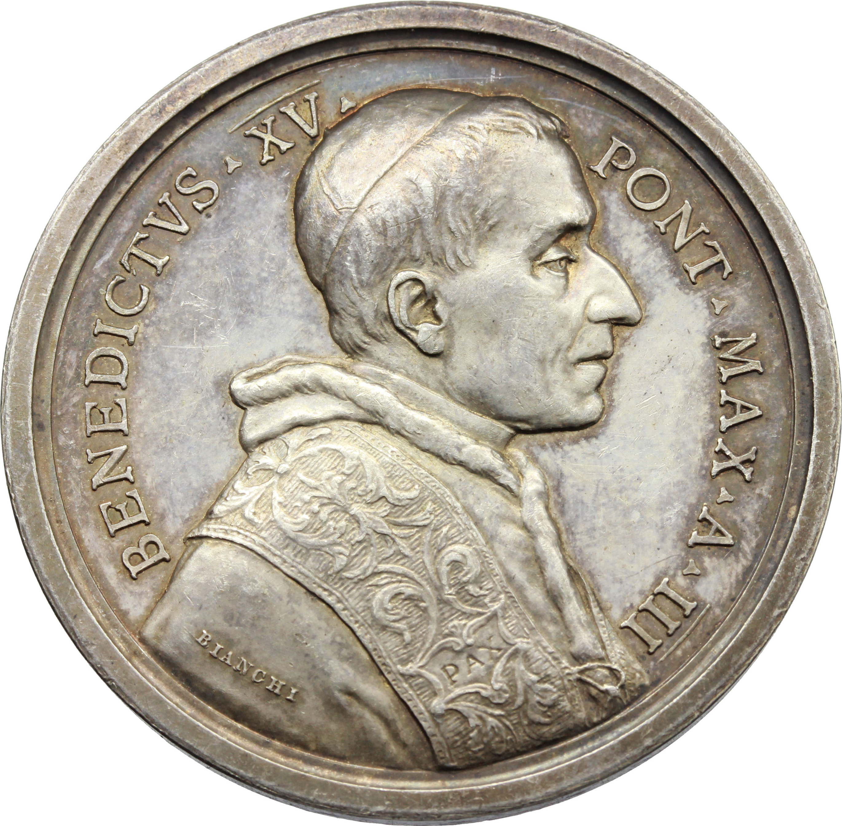 Benedetto XV (1914-1922), Giacomo Della Chiesa. Medaglia annuale, A. III. Promulgazione Diritto Cano foto 1