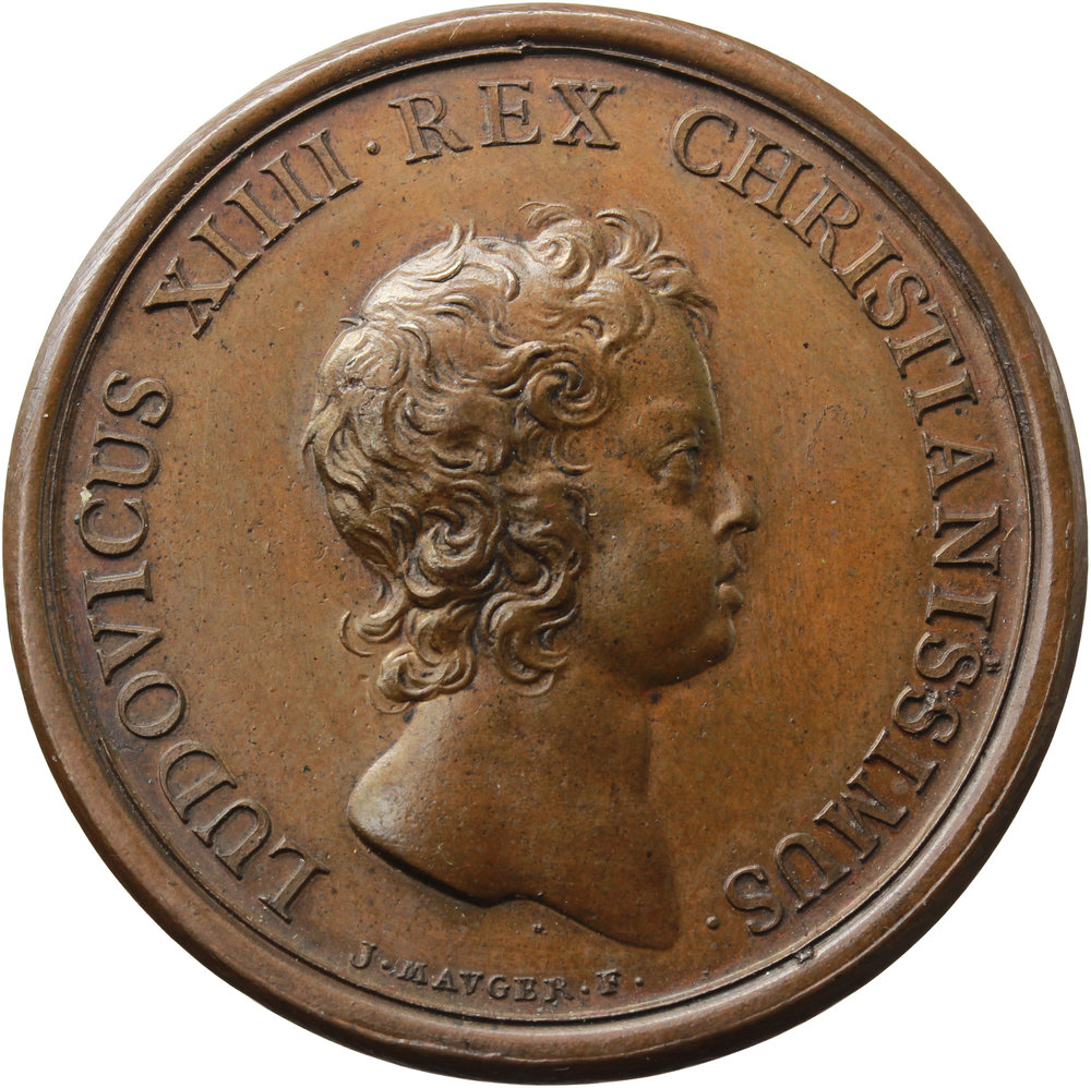 Francia. Luigi XIV (1643-1715). Medaglia 1643 per l'inizio del regno di Luigi XIV. D/ LUDOVICUS XII foto 1