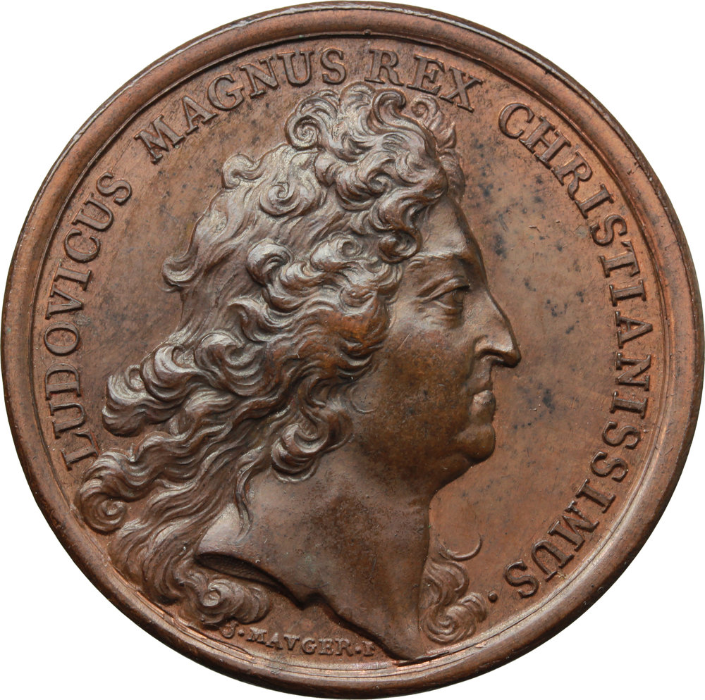 Francia. Luigi XIV (1643-1715). Medaglia 1693 per l'Ordine Militare di San Luigi. D/ LUDOVICUS MAGN foto 1