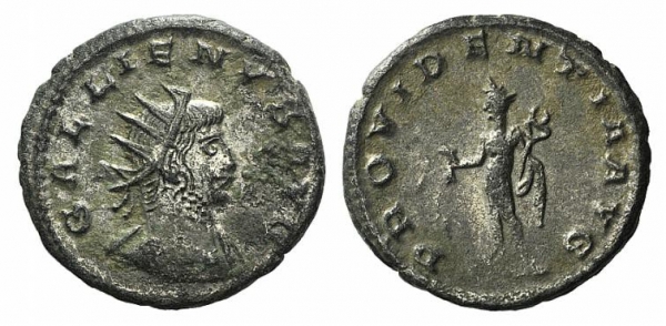 Gallienus (253-268). AR Antoninianus. Antioch , c. 266-8. R/ MERCURY foto 1