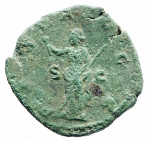 Volusiano sesterzio foto 1