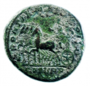 Impero Romano.Macrino 217-218. Ae Asse Dicembre 217 d.C R\ IMP CAES M OPEL SEV MACRINVS AVG. busto l foto 1