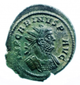 Impero Romano. Carino. 283-285 d.C. Antoniniano. Ae. Lugdunum. D/ IMP C MAVR CARINVS AVG. Busto radi foto 1