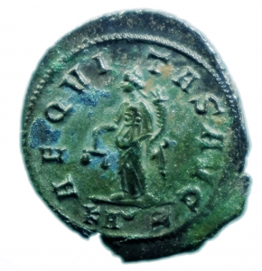 Impero Romano. Carino. 283-285 d.C. Antoniniano. Ae. Lugdunum. D/ IMP C MAVR CARINVS AVG. Busto radi foto 1