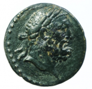 Provincia Romana. Lidia. Sala. Monetazione Autonoma 193-217 d.C. AE 14. D\ Testa di Eracle verso des foto 1