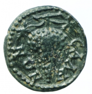 Provincia Romana. Lidia. Sala. Monetazione Autonoma 193-217 d.C. AE 14. D\ Testa di Eracle verso des foto 1