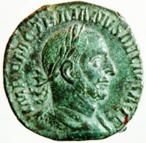 Impero Romano. Traiano Decio. 249-251 d.C. Sesterzio. Ae. D/ IMP C M Q TRAIANVS DECIVS AVG Busto rad foto 1