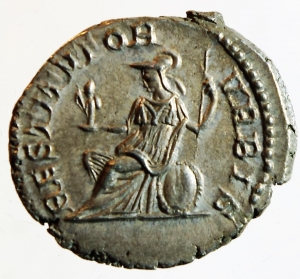 Impero Romano. Settimio Severo. 193-211 d.C. Denario. Ag. D/ SEVERVS PIVS AVG. Testa laureata a dest foto 1
