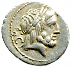 Repubblica Romana. Gens Procilia. Lucius Procilius. 80 a.C. Denario. Ag. D/ S.C. (Senatus Consulto). foto 1