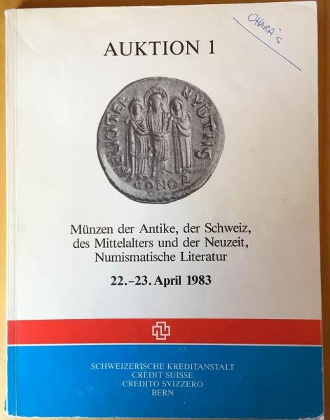 Credit Suisse. Auktion 1. Munzen der Schweiz, des Mittelalters und der Neuzeit foto 1