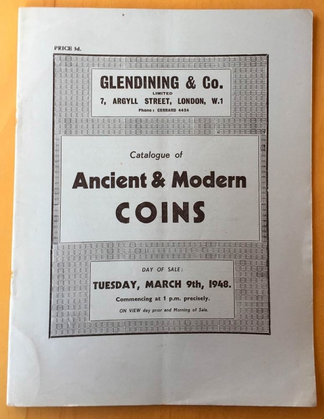 Glendining & Co. Catalogue of Ancient & Modern Coins . 8 March 1948. foto 1