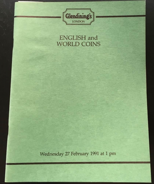 Glendining's English and World Coins. 27 February 1991. foto 1