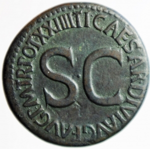 Impero Romano. Livia. (Tiberio, 14-37). Dupondio. Ae. Roma. 21-22 d.C. D\ SALVS AVGVSTA, Busto drapp foto 1