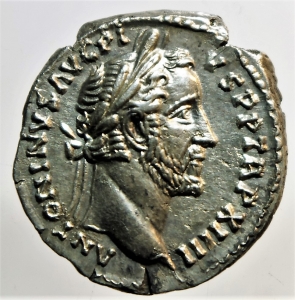 Impero Romano.Antonino Pio (138-161). AR Denario , 150-151 d.C. D\ ANTONINVS AVG PIVS PP TR P XIIII. foto 1