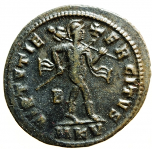 Impero Romano. Galerio Massimiano. 305-311 d.C. Follis. D/ GAL MAXIMIANVS PF AVG, Busto radiato vers foto 1