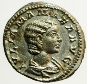 Impero Romano. Giulia Mamaea. Madre di Alessandro Severo. 235 d.C. Denario. Ag. D\ Busto di Giulia v foto 1