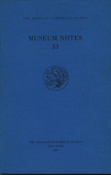 AMERICAN NUMISMATIC SOCIETY, Museum notes 33 foto 1