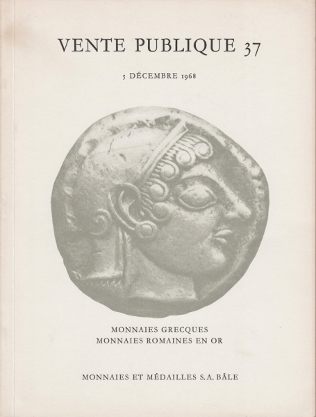 MUNZEN UND MEDAILLEN AG. Basel, 5/12/1968. Auktion 37: Monnaies Grecques. Monnaies Romaines en or foto 1