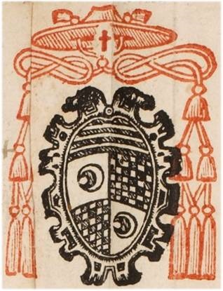 Arma del cardinale Vitellozzo Vitelli, camerlengo nella Sede Vacante del 1565