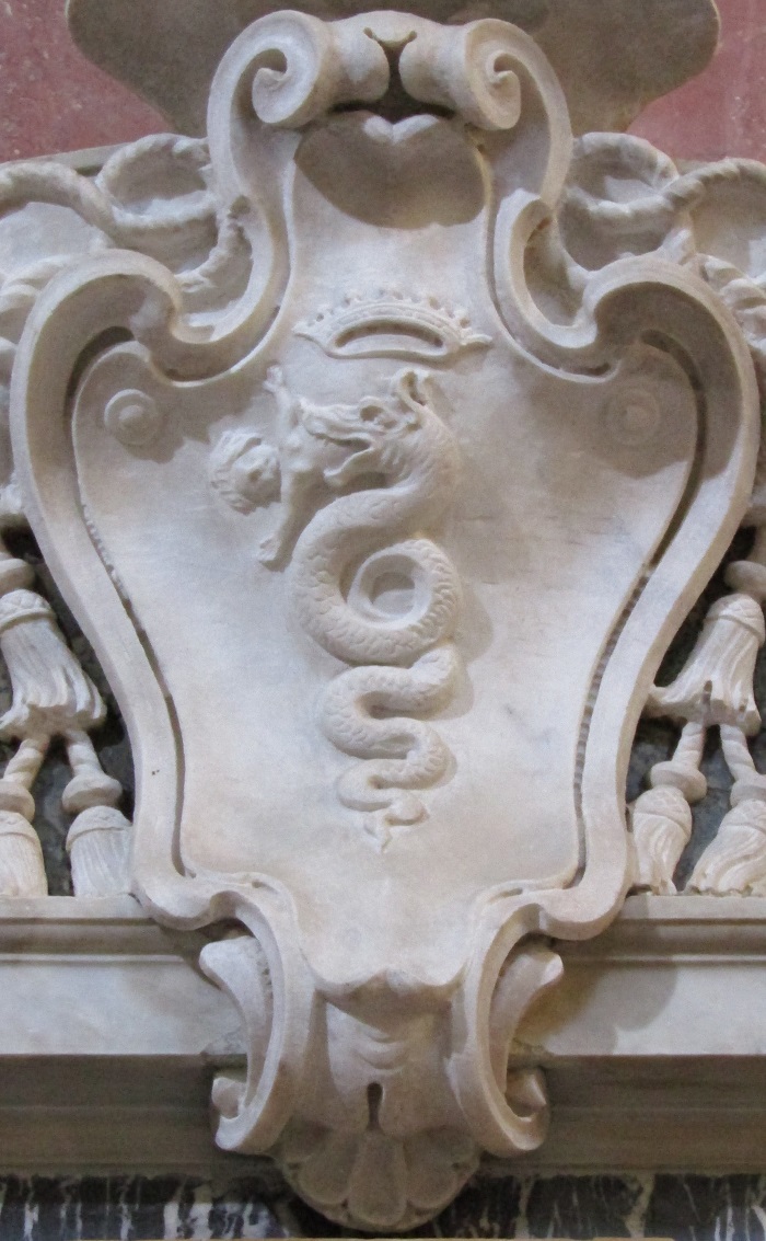 Uno stemma visconteo lontano da Milano: quello seicentesco che si trova a Roma, nella Chiesa di sant'Agostino