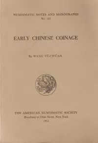 Item image: YÜ-CH'ÜAN, W. Early Chinese Coinage.